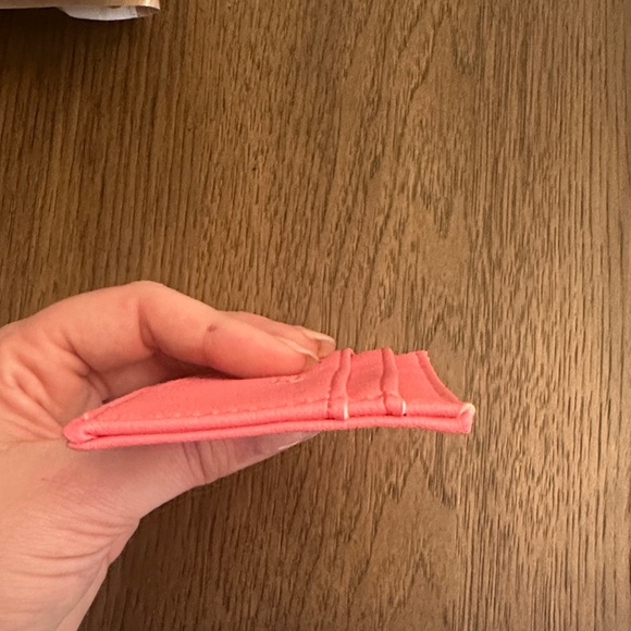 Juicy Couture Pink Card Holder with Gold Foil Logo - Picture 5 of 5